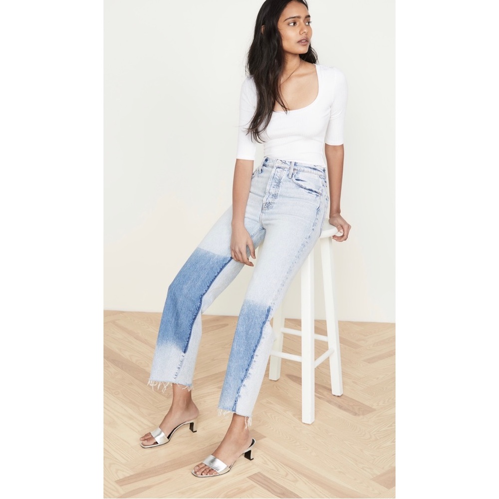 MOTHER The Ramble Ankle Fray Jeans US 28